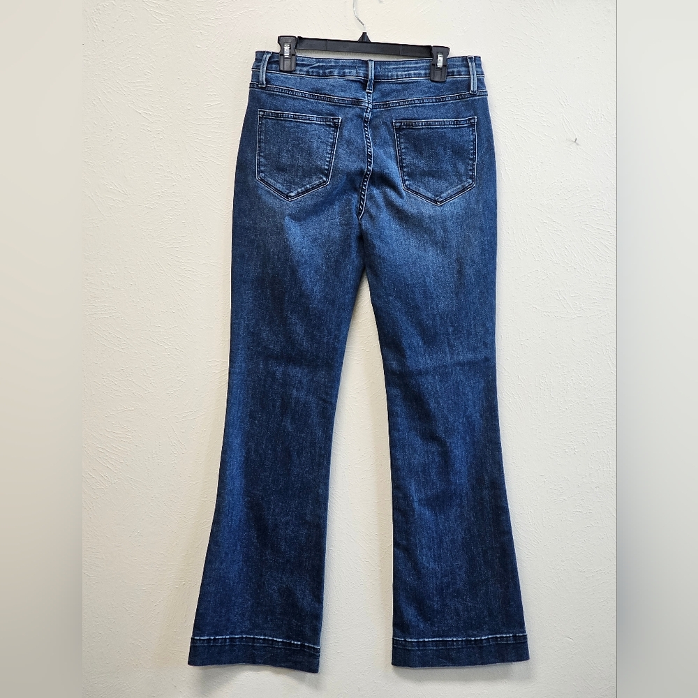 Driftwood Wyatt Button Front Bootcut Denim Jeans Size 30x33 Cowgirl Boho Western - Picture 3 of 8